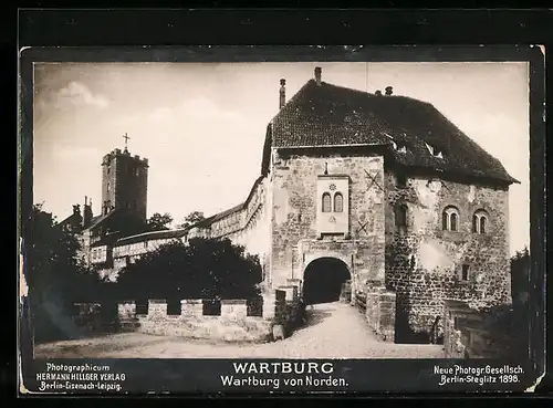 Foto-AK NPG Nr. 841: Eisenach, Die Wartburg von Norden