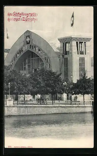 AK Zürich, Sängerfest, Blick zur Halle
