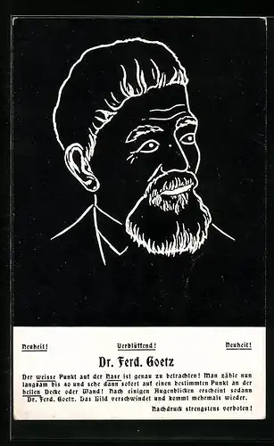 AK Dr. Ferd. Goetz, optische Täuschung, turnen