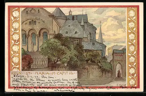 Künstler-AK Franz Hein: Köln, Kirche Sta. Maria im Capitol