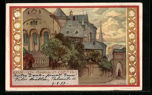 Künstler-AK Franz Hein: Köln, Kirche Sta. Maria im Capitol