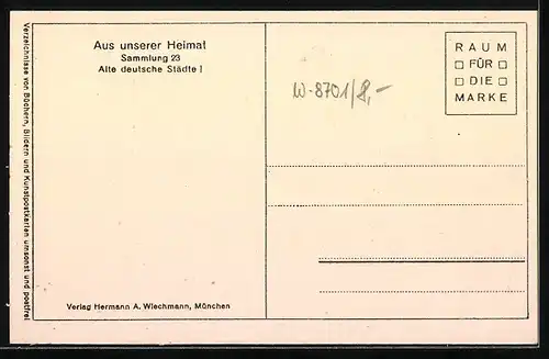 AK Frickenhausen a. Main, Strassenpartie mit Denkmal