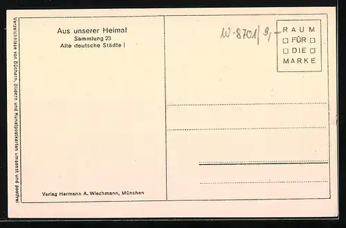 AK Frickenhausen a. Main, Strassenpartie mit Denkmal