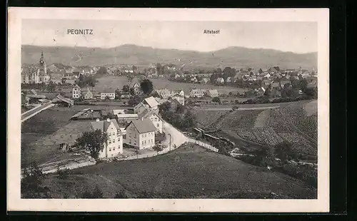 AK Pegnitz, Teilansicht mit Altstadt