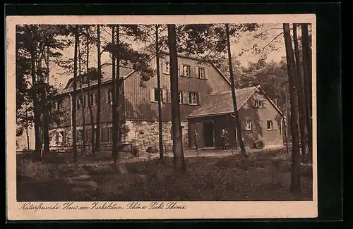 AK Schöna /Sächs. Schweiz, Naturfreunde-Haus am Zirkelstein