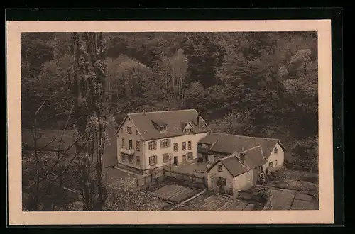 AK Auerbach an der Bergstrasse, Cafe-Restaurant u. Familien-Pension Hof Mühltal im Hochstätter-Tale