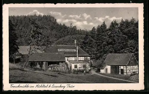 AK Eisenberg /Thür., Gasthof Froschmühle im Mühltal