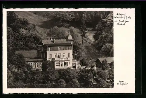 AK Manebach /Thür. Wald, Kurhotel von Adolf Schniegler im Ilmtal