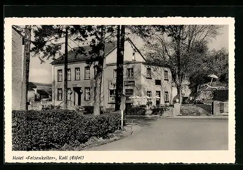 AK Kall /Eifel, Hotel Felsenkeller von E. Olschewski