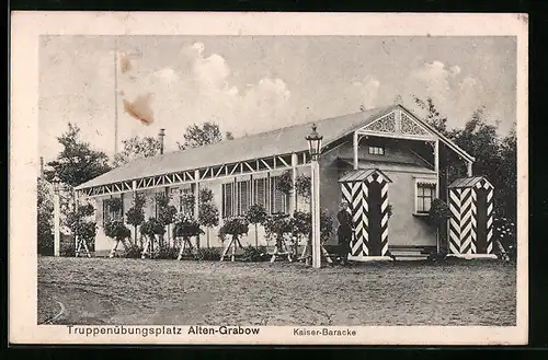 AK Alten-Grabow, Truppenübungsplatz, Kaiser-Baracke