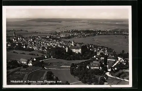 AK Höchstadt /Donau, Ortsansicht vom Flugzeug aus