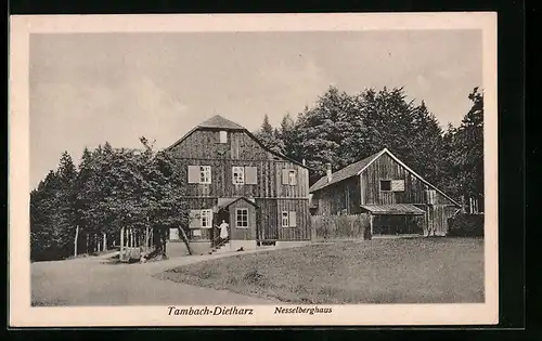 AK Tambach-Dietharz, Nesselberghaus mit Nebengebäude