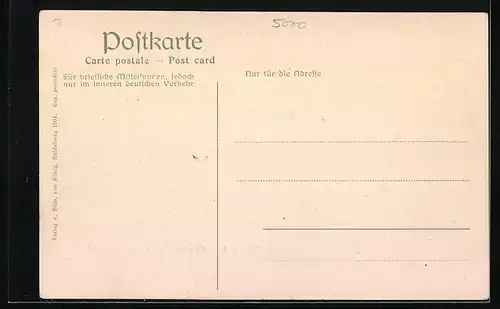 AK Köln a. Rh., Dreikönigentörchen am St. Maria im Capitol