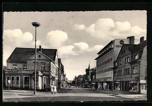 AK Bünde-Ennigloh /Westf., Blick in die Bahnhofstrasse