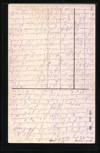 AK Kinder im Schnee mit Muff zu Neujahr