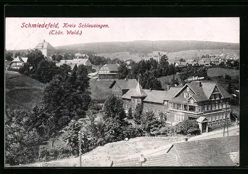 AK Schmiedefeld /Thür., Teilansicht des Ortes