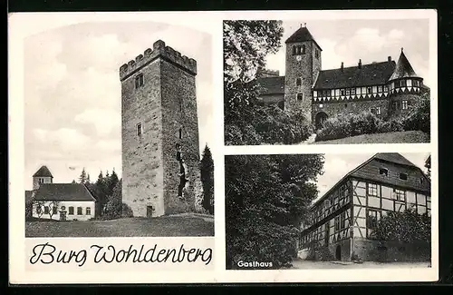 AK Wohldenberg, Gasthaus im Ort, Burg Wohldenberg