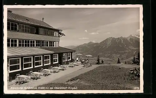 AK Oberstdorf, Alpenhotel Schönblick