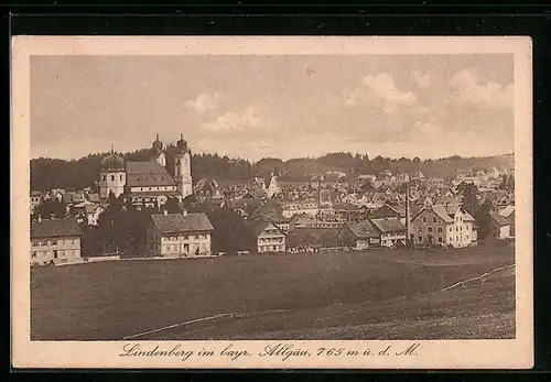 AK Lindenberg /Allgäu, Totalansicht der Ortschaft