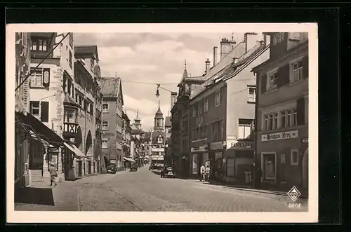 AK Lindau i. B., Hauptstrasse mit Geschäften