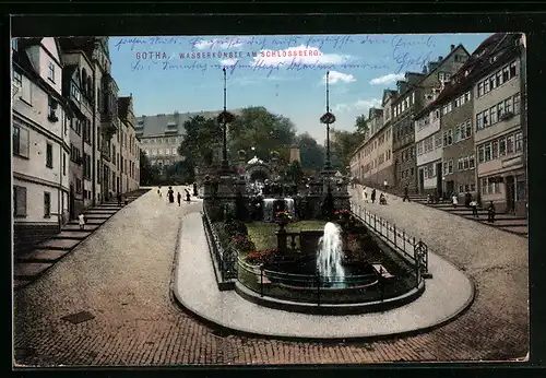 AK Gotha, Wasserkünste am Schlossberg