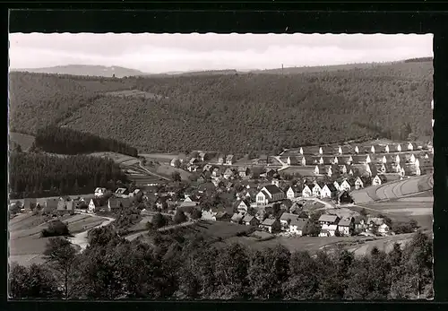 AK Eisern /Kr. Siegen, Totalansicht aus der Vogelschau