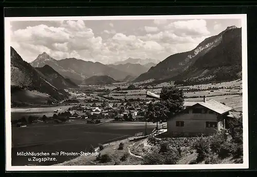 AK Pfronten-Steinach, Café Milchhäuschen, Zugspitze