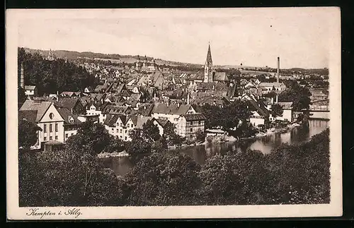 AK Kempten i. Allg., Ortsansicht aus der Vogelschau