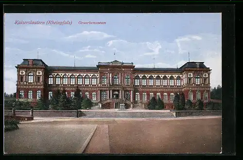 AK Kaiserslautern (Rheinpfalz), Blick zum Gewerbemuseum