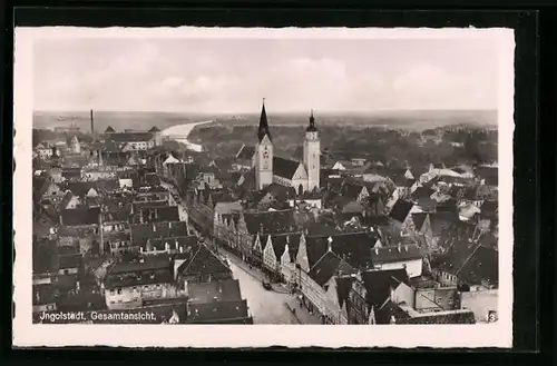 AK Ingolstadt, Gesamtansicht aus der Vogelschau