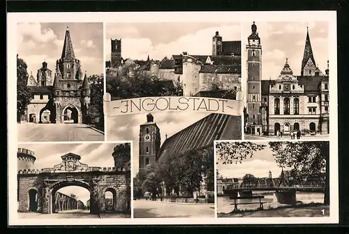 AK Ingolstadt, Sechs Ansichten aus der Stadt