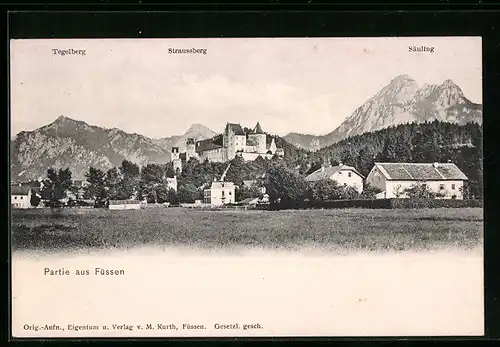 AK Füssen, Tegelberg, Straussberg, Säuling