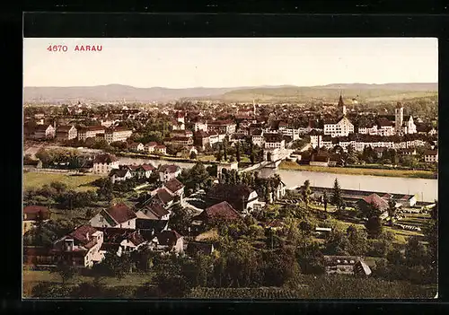 AK Aarau, Teilansicht aus der Vogelschau