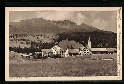 AK Parpan, Panorama mit Stätzerhorn