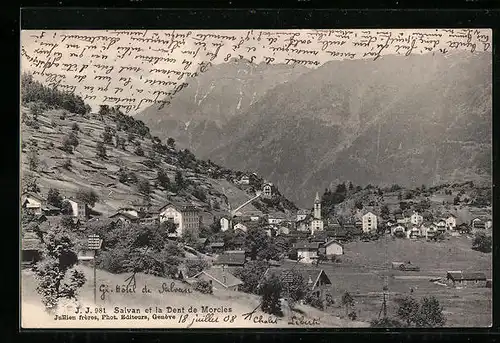 AK Salvan, Panorama et la Dent de Morcles