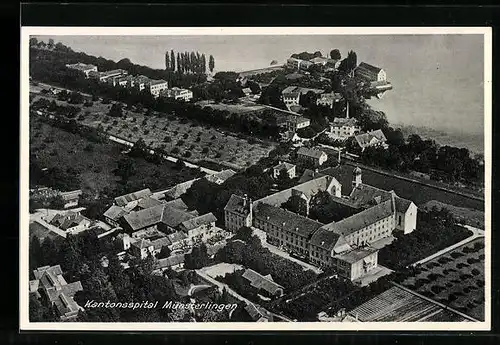 AK Münsterlingen, Das Kantonsspital aus der Vogelschau