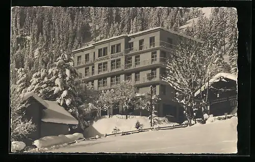 AK Adelboden, Park-Hotel Bellevue im Winter