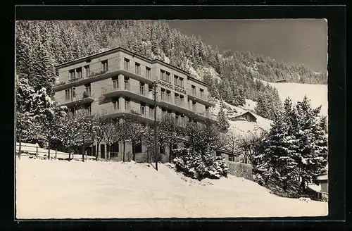 AK Adelboden, Park-Hotel Bellevue im Winter