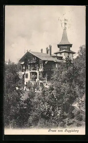 AK Guggisberg, Blick auf Gasthaus