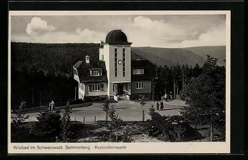 AK Wildbad im Schwarzwald, Sommerberg, Keplersternwarte