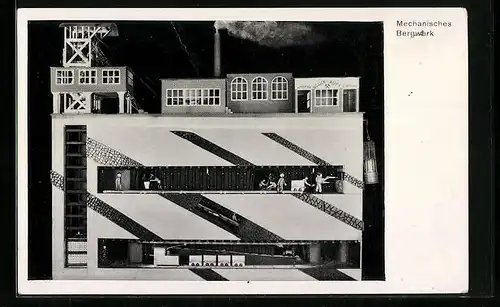 AK Mechanisches Steinkohlebergwerk, Kohle, Modellbau