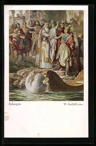 AK Lohengrin, Abschied, Szenenbild