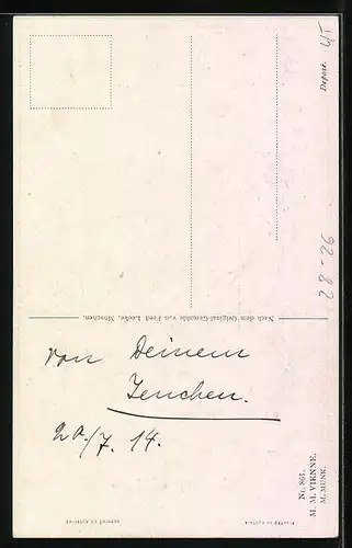 AK Tristan und Isolde, Szenenbild, Richard-Wagner-Zyklus