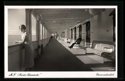 AK Promenadendeck MS Monte Sarmiento