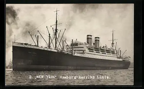 AK Passagierschiff New York der Hamburg-Amerika Linie