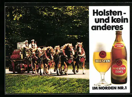 AK Brauerei-Werbung Holsten - und kein anderes, Im Norden Nr.1