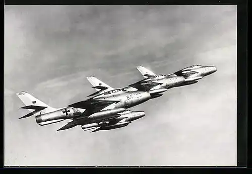 AK Flugzeuge der Luftwaffe Republic F 84 F Thunderstreak, Bundeswehr