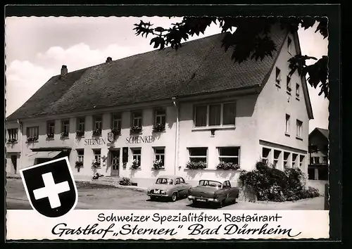 AK Bad Dürrheim, Gasthof Sternen in der Scheffelstrasse 11, Bes. Familie Kaufmann