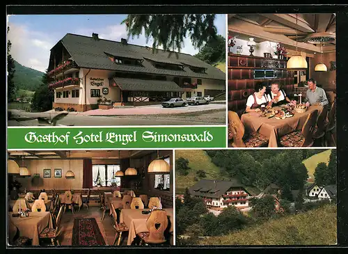 AK Simonswald /Schwarzwald, Gasthof Hotel Engel, Inh.: Fam. Wagner