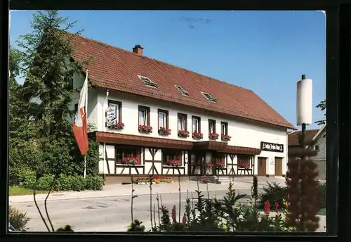 AK Bad Dürrheim /Schwarzwald, Gasthof-Pension Blume, Bes.: Werner u. Edith Fleig